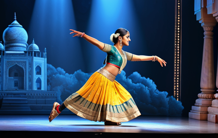 **Digital Dance Preservation:** "A traditional Indian dancer, fully clothed in modest attire, performing alongside a shimmering, ethereal digital twin on a stage bathed in soft light, safe for work, appropriate content, perfect anatomy, natural pose, cultural preservation, professional photography, high quality."